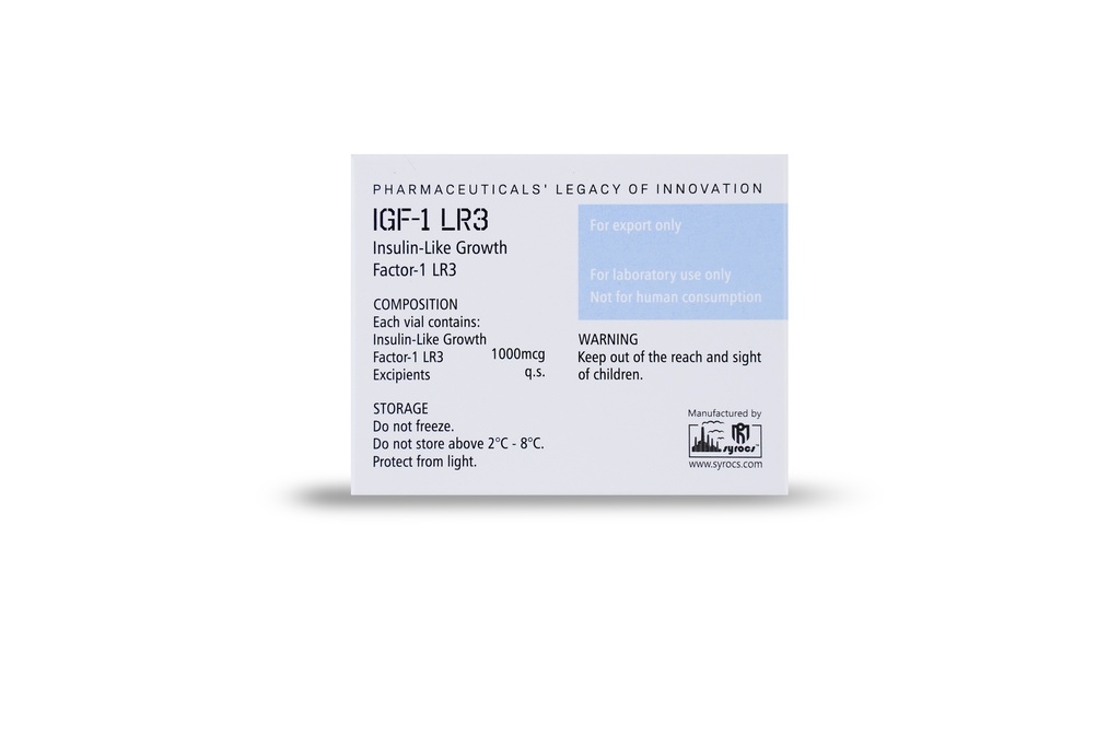 Insulin-Like Growth Factor 1 LR3 (3vials x 1000mcg) (Syrocs)