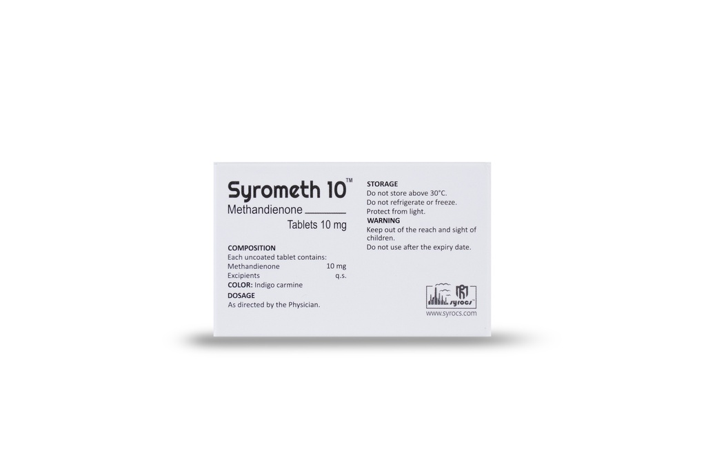 Methandienone 10mg (10x10 Tablets) (Syrocs)