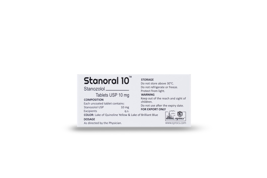 Stanozolol  USP 10mg (5x10 Tablets)  (Syrocs)