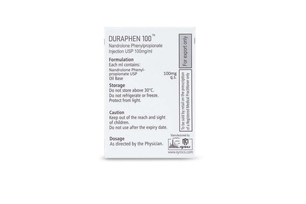 Nandrolone Phenylpropionate USP 100mg (Syrocs)10 ML VIALS 