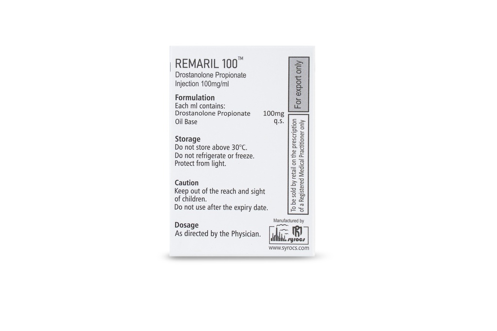 Drostanolone Propionate 100mg (Syrocs)10 ML VIALS 