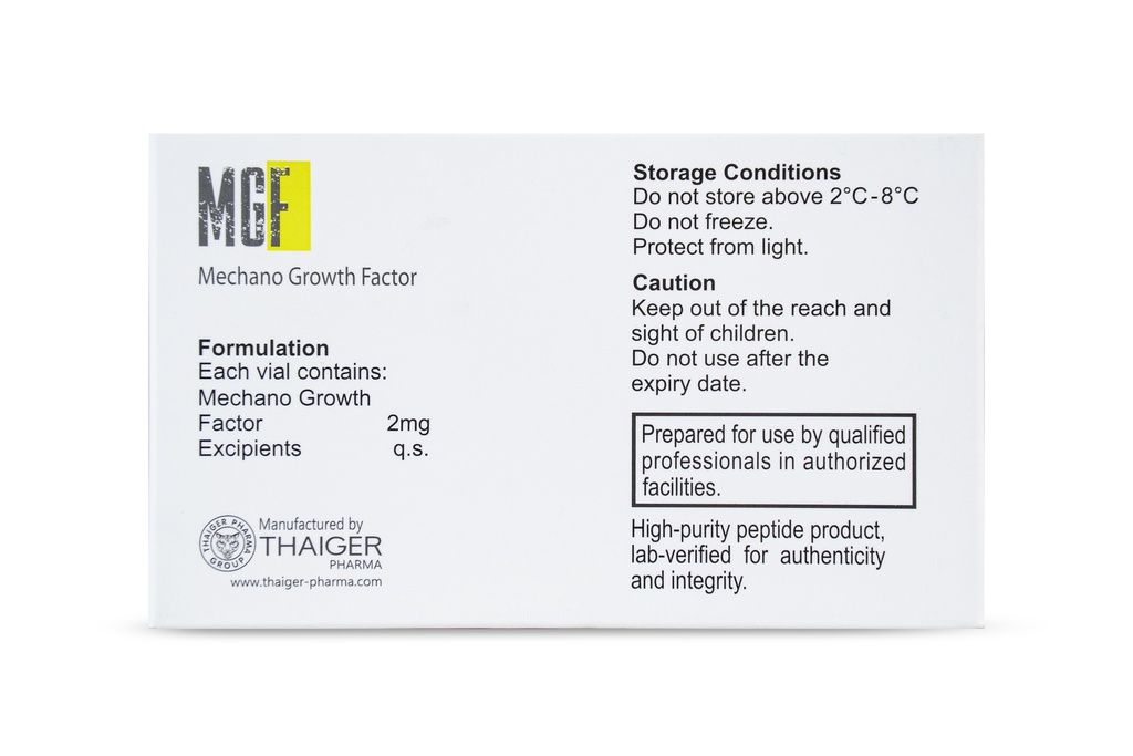 MGF - Mechano Growth factor 2mg X  5 vials Thiger