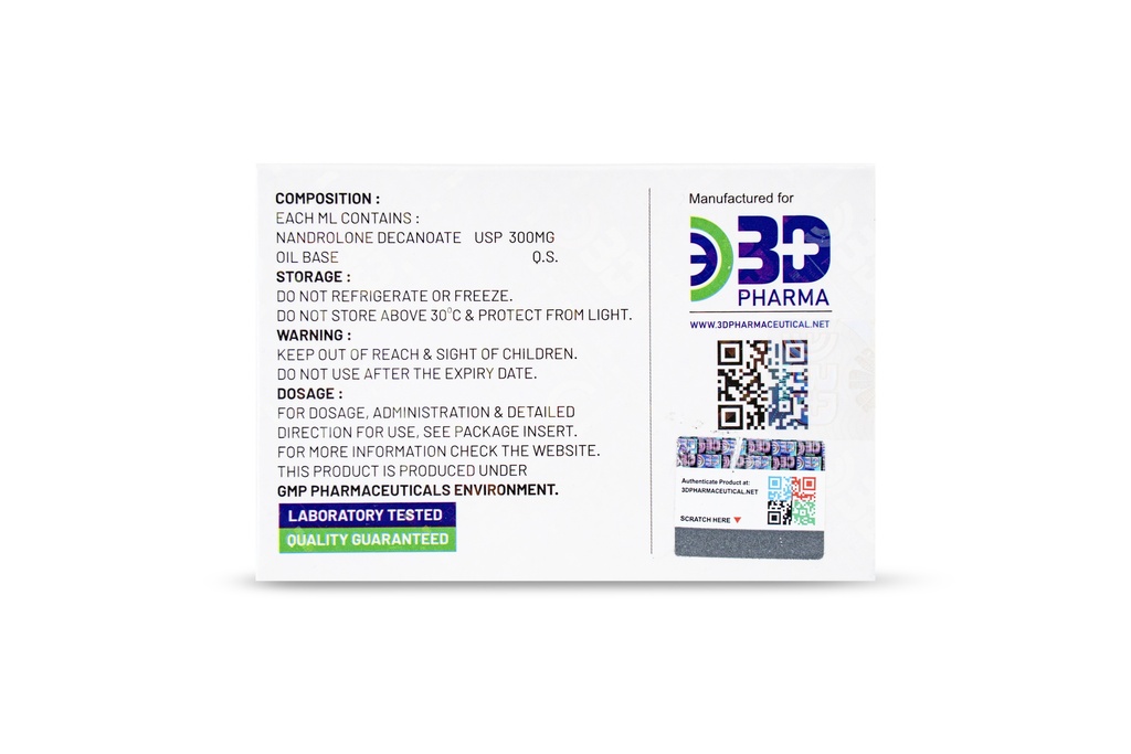 DECA3D - Nandrolone Decanoate 300mg(3D PHARMA)