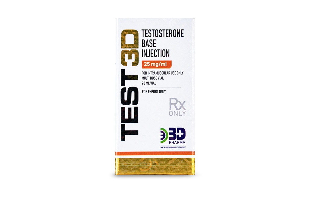  TEST3D - Testosterone Base 25mg (3D PHARMA)