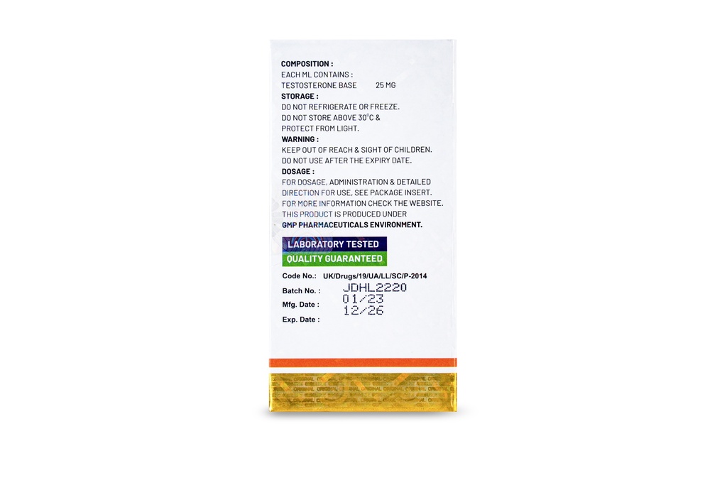  TEST3D - Testosterone Base 25mg (3D PHARMA)
