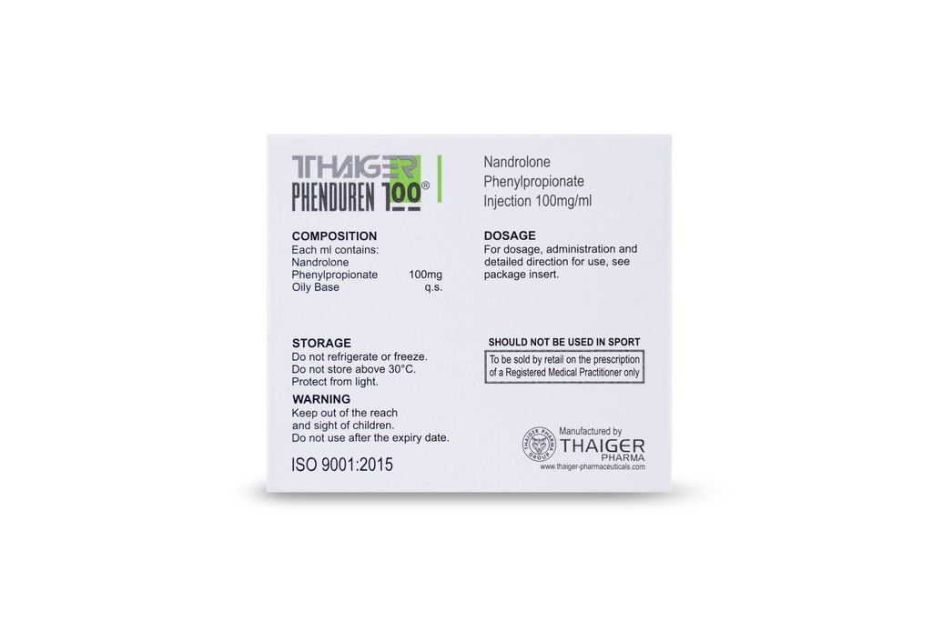 Nandrolone Phenyl Propionate 100mg/ml x 10 amp's (THAIGER PHARMA)