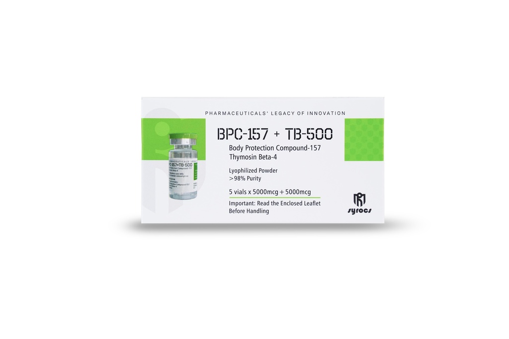 Bpc157 & Tb 500 (5vials x 5000mcg/5000mcg) (Syrocs)
