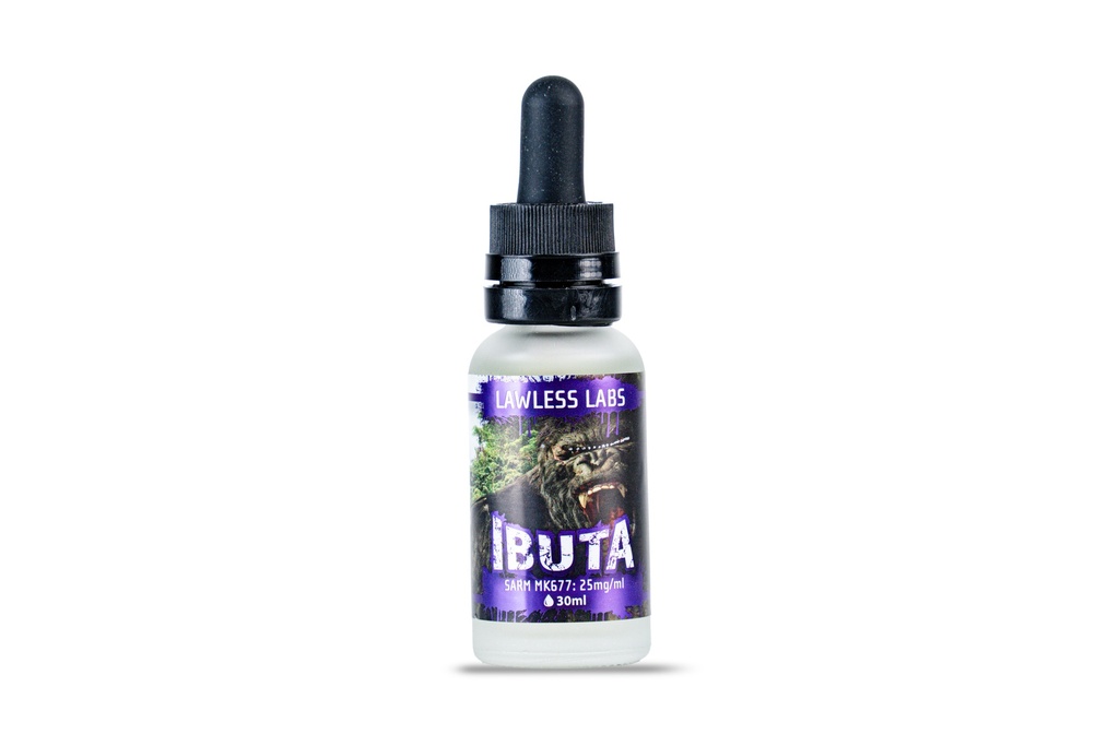 IBUTA -HGH - MK677 Liquid - 25 MG / ML - 30 ML Bottle - LAWLESS LABS