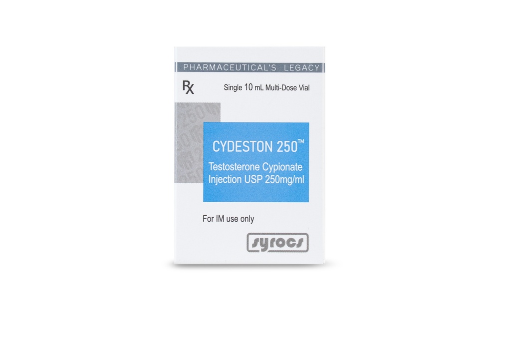 Testosterone Cypionate USP 250mg  (Syrocs)10 ML VIALS 