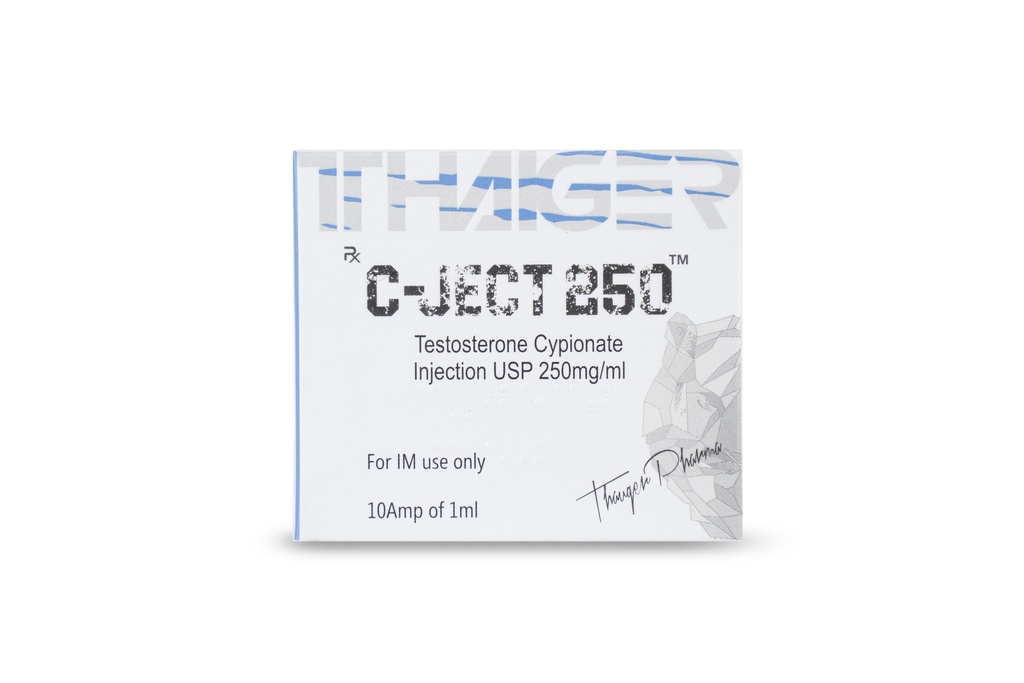 Testosterone Cypionate 250mg/ml x 10 amp's (THAIGER PHARMA)