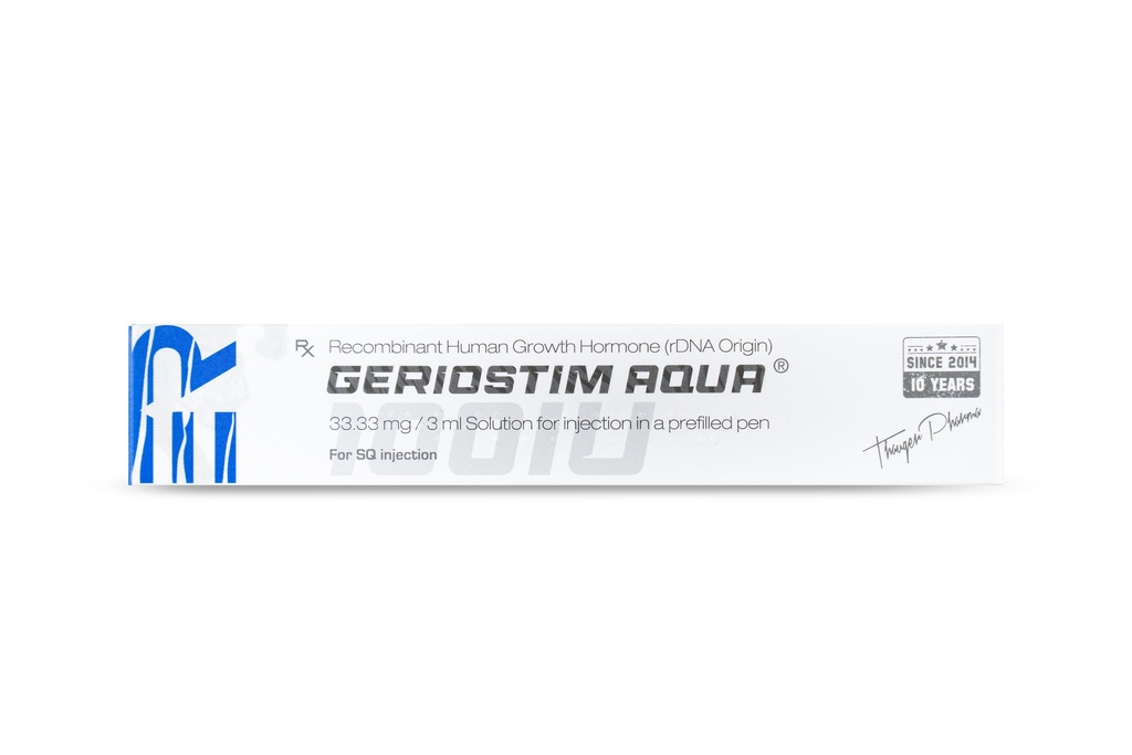 Human Growth Hormone 100IU/3ml cartridges pen (THAIGER PHARMA)